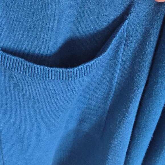 MAGASCHONI | Open Front Cardigan Navy Blue Sz XL - Picture 6 of 6